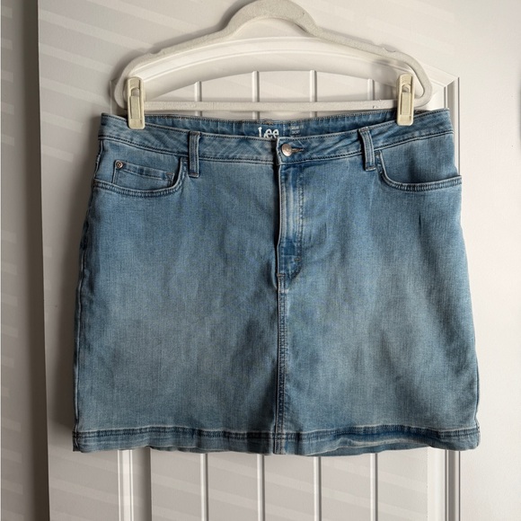 Lee Dresses & Skirts - Lee Light Blue Denim Skort